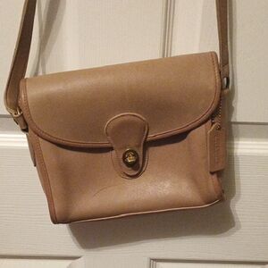 Tan Leather Crossbody Bag Vintage Coach Bag No C4C-8809